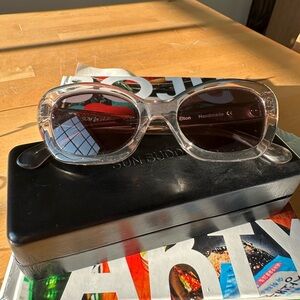 Sun Buddies Elton cat eye frames in dust gray